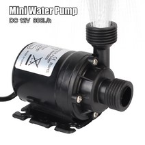 수중모터 펌프 수중펌프 지하수관정 어항 지하수 소형 양수기 발전기 초저소음 dc 12v 홈 800lh 휴대용 브러시리스 모터 잠수정 워터 5m 냉각 시스템 분수 히터 미니