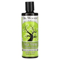 닥터우즈 Dr. Woods 공정 무역 시어 버터 함유 티트리 캐스틸 비누 236ml (8 fl oz), 5개