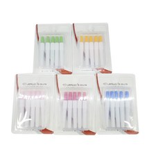 일자형치간칫솔 5개입 25개입 택1 사이즈5종 택1 개별위생캡 치과납품제품 국산OEM, L(5개입)