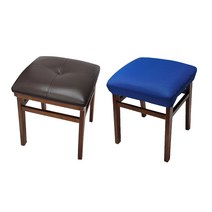 27 대우유통 화장대의자 원목 사각 화장대의자커버 자체제작, 8CM이내 인조가죽 핑크