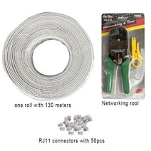 EXCELLTEL PBX 액세서리 전화 케이블 RJ11 커넥터 네트워킹 Rool