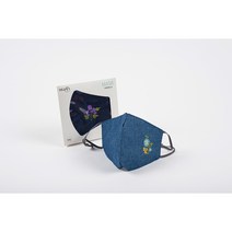 미도규방 4계절 숨쉬기 편한 전통 꽃자수 빨아쓰는 재사용 가능 패션 웨딩 한복 3D 대마면 꽃자수 마스크, 초록색