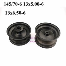 6 인치 휠은 110-125cc 카트 잔디 깎는 기계 atv에 적합한 14570-6 13x5.00-6 13x6.50-6 타이어 atv 3 홀 진공 림을 사용합니다., a