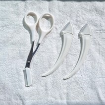 디안몰 미용 반달 눈썹 정리세트 눈썹 칼 가위 3종 1세트, 핑크