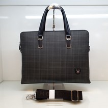 몽크로스 초특가 !! 80% !! !! 비지니스 체크 서류가방 # 크로스백 겸용 # 노트북가방 # 부평점 MB6670-3 BLACK