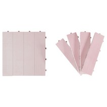 브랜드없음 제이오마켓 층간소음 방지 테크타일 매트 인디핑크 18P/조립식마루 DIY 베란다 셀프리모델링 간편조립, 선택완료