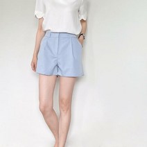 브이와이 여자 H라인 3부슬랙스 슬림핏 슬렌더룩 숏팬츠