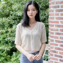 반에이크오 트리나 펀칭 가디건 (OB16CDME02Z)