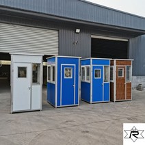 경비정 야외 임시 경비실 당직 치안정 이동 공사장 격리 학교 휴게실 초소, 1.5x1.2x2.35양쪽미닫이창