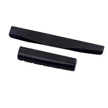 블랙 카멜 본 기타 브릿지 안장 및 너트 포크 어쿠스틱 기타 실제 뼈로 제작 세트 당 2 개