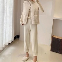 여성 겨울 양털 뽀글이 조끼 베스트