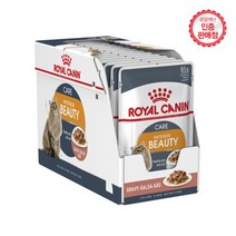 로얄캐닌 어덜트 인텐스 뷰티 파우치 고양이 습식사료 습식사료/주식캔/주식파우치, 85g, 24개입