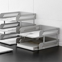 교무실 프린터 이면지 2단 받침 서류트레이 기업 정리함 데스크 오피스 회사 A4, CG-280364