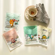 카카오프렌즈 헬로투스노우 핫팩 세트 10P 대용량 라이언 어피치 캐릭터 어린이 손난로, 튜브 10개