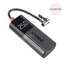 타이어 공기주입기 휴대용 펌프 미니 압축기 자동차 풍선 펌프 철강선 펌프 LED 조명 12V 150PSI 미니 압축기 206, 협동사, 검은 색