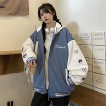 여성 바시티자켓 가을 겨울 여자 야구 점퍼 루즈핏 항공 과잠 유니폼 22FW