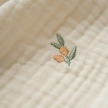 불로홈 삼중거즈 유아 아기 블랭킷 순면 여름 신생아 이불 침구 담요 낮잠이불 체리 별 달 자수 올리브 공룡, [3중 거즈] 올리브