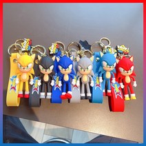 수퍼소닉2 피규어 피킹 장난감 펜던트 소닉 키링, 파랑, 1개