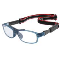 핸썸가이 스포츠고글 축구안경 농구 고글 야구 안경테 밴드형 (렌즈교환 가능), 투명/블루