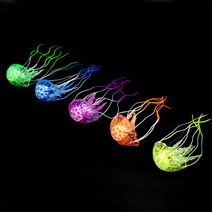 어항꾸미기 수족관데코 해파리모형 장식 흡착식 인테리어