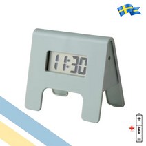이케아 KUPONG 쿠퐁 심플 미니 탁상 알람 시계 + AAA배터리 1p, 알람시계 1개