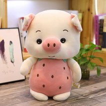 해외직구 안고자는 토끼 돼지 캐릭터 애착 수면 침대 쿠션 베개 모찌 인형 바디필로우 50cm 캐릭터인형, 핑크 돼지, 23cm