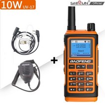 Baofeng-UV17 워키 토키 NOAA 날씨 채널 양방향 라디오 LCD 스캔 USB C 충전기 방수 VHF/UHF 999CH FM 라디오 UV 16, CHINA_-Aco-Mic