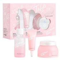 Saturday Skin 3피스 스킨케어 세트 (토너 브라이트닝 아이크림 워터크림)