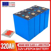 인산철배터리팩 2022 신형 3.2v 320Ah Lifepo4 리튬 철 인산염 배터리 DIY 12v 24v 등급 A 충전식 셀 골프, 01 1PCS