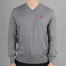 꼼데가르송 [꼼데가르송]미니 레드와펜 브이넥 니트 AZ N052 051 4 /매니아온