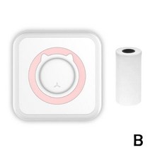 스티커사진기계미니 포켓 스티커 블루투스 무선 휴대용 모바일 감열식 프린터 노트 사진 라벨 영수증 R7T6, 02 Pink