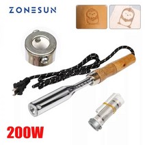 zonesun 엠보싱 기계 핫 스탬핑 기계 가죽 사용자 정의 로고 인쇄 납땜 인두 for wood, 150w 납땜 인두