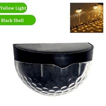 태양광 LED 태양광 패널 정원등 팬션등10 팩 LED 태양 빛 야외 벽 램프 에너지 정원 방수 울타리 크리스마, 03 4Pcs, 02 Black Shell-Warm