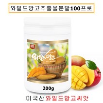 네추럴플러스 미국산 와일드망고씨앗 추출분말 와이드망고종자 야생망고 덤블망고 아프리카망고 망고차 가루 파우더 식이섬유, 200g, 200