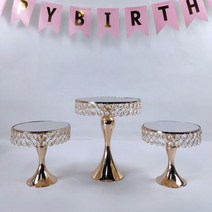 케이크스탠드 3단 2단 트레이 디저트 골드 실버 금속 케이크 스탠드 세트 웨딩 생일 파티 전기 도금 컵케이크 플레이트 랙 디스플레이 3 개295681, 3pcs