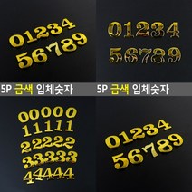 금색 입체숫자 5P 0 입체간판 글자 글씨간판 글자 입체간판, 33333