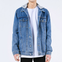 보드미 남자아우터 빅사이즈 캐쥬얼 빈티지 심플 환절기 남성 후드청자켓