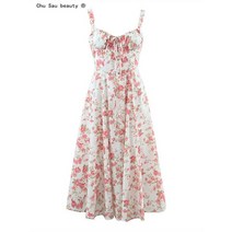 2023 아일랜드 하라주쿠 스타일 원피스 봄 여름 빈티지 캐주얼 패션 꽃