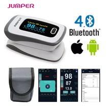 심박계 심박 센서 점퍼 500F 블루투스 APP 펄스 옥시 미터 핑거 팁 포화 측정기 심박수 모니터, 02 500F  Grey, 1개