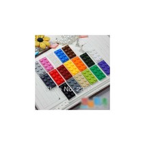 레고호환 버스 무료 배송! 3020 100pcs * 플레이트 2x4 * DIY 계몽 블록 벽돌 레고 조립 입자와 호환 가능, 육군 녹색