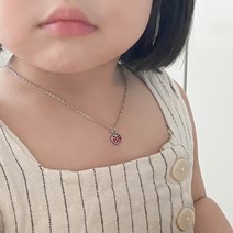 앙증 딸기 미아방지 목걸이/써지컬 아기 목걸이, 38+5cm