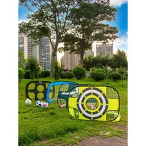 풋살 네트 축구 볼망 야외 연습 그물망, 1개의 이중 목적 골과 1개의 축구공