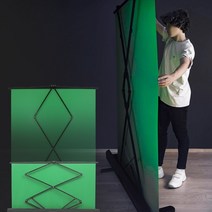 선호리빙 촬영용 화상회의 이동식 스탠드 원터치 크로마키 롤스크린