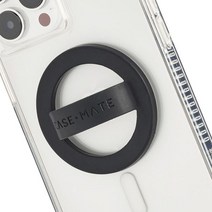 정품 Case Mate 마그네틱 폰 Grip Loop Removable Ring 홀더 For 핸드 소프트 울트라 씬 Collapsible 맥세이프 for 아이폰 14 Pro Max, Black