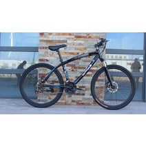 BMW 산악 자전거 성인 사이클링 가변 출근 21단~30단 오일 브레이크 라이딩 카본, 21단, 26인치, 디스크 브레이크-스포크 휠-블랙 탑