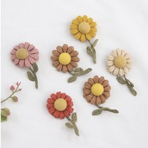 [디얼마미] 단추꽃 브로치 미시 중년 여성 50대 엄마브로치