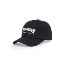THRASHER 매거진 로고 볼캡 블랙