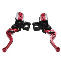 Alconstar-먼지 자전거 핸들 액세서리 앞 브레이크 레버 50CC-300CC 실린더 유압 펌프 오토바이 범용 스쿠, 03 빨간