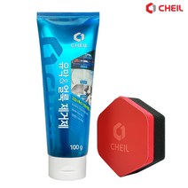 어바웃크리닝 자동차 유막제거제 얼룩제거 물때제거 전용스폰지 포함, 100g, 1개