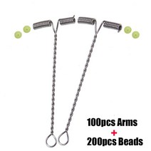 100pcs t 모양 물고기 장비 와이어 팔 구슬 지점 균형 낚시 태클 액세서리 크기 5cm 6cm 7cm 8cm 9cm 10cm 12cm 15cm, 100pcs 9cm 팔